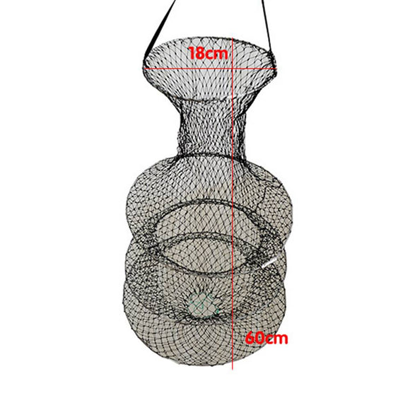 Hot Sale 3 Layer Portable Fishing Net Fish Shrimp Mesh Cage Cast Net Fishing Trap Network Foldable Fishing Nets Tackle
