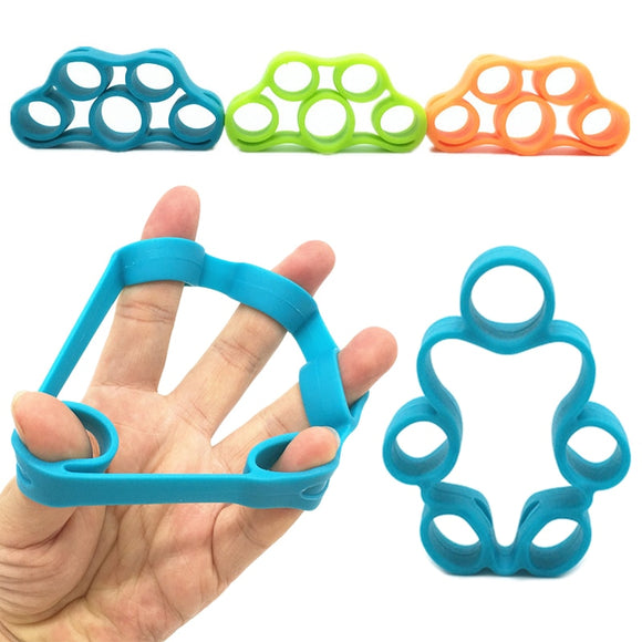 New 1pc Finger resistance bands Hand Gripper Forearm Wrist Training Stretcher Exercise Pull Ring Grip Expander Fitness Equipment
